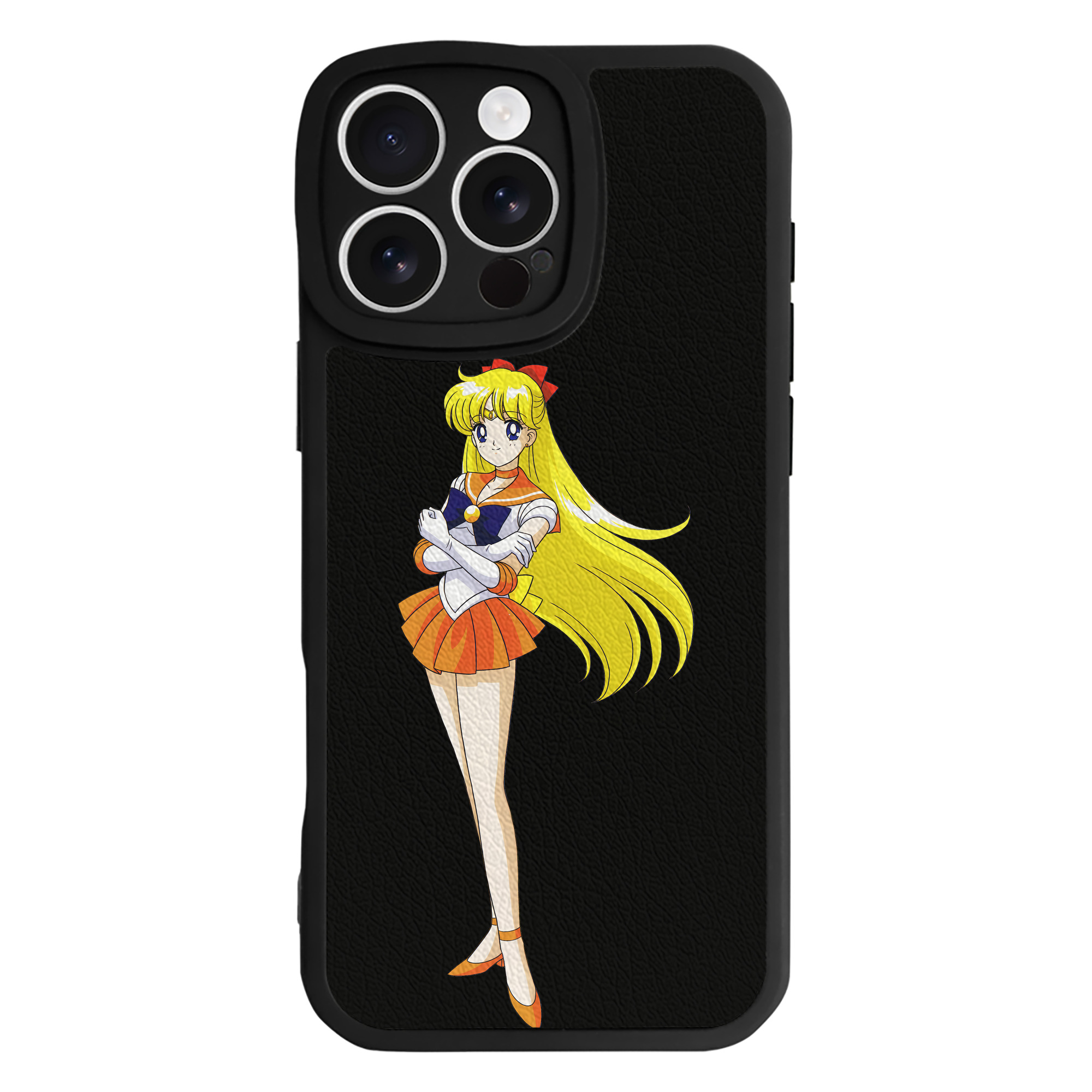 （画像用） 美少女戦士セーラームーン 愛野 美奈子 あいの みなこ Sailor Moon Aino Minako 【iPhone 16シリーズ対応】シリコンスマホケース（レザー調） 材質：シリコン